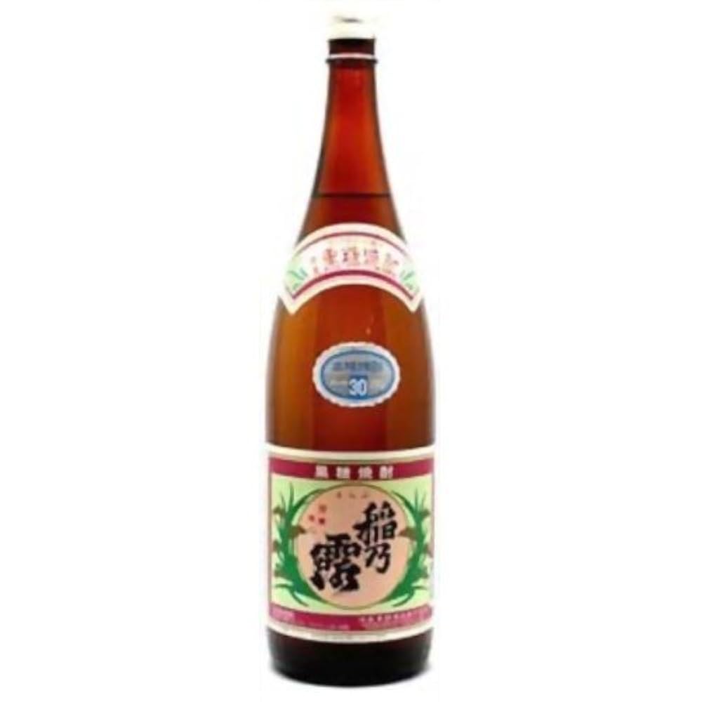 球磨焼酎　稲の露　古酒 Amazon.co.jp: 沖永良部酒造 稲乃露 黒糖焼酎 30度 1800ml